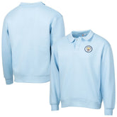 Manchester City Sport Design Sweden Retro Relaxed Fleece Sweatshirt - Light Blue sale