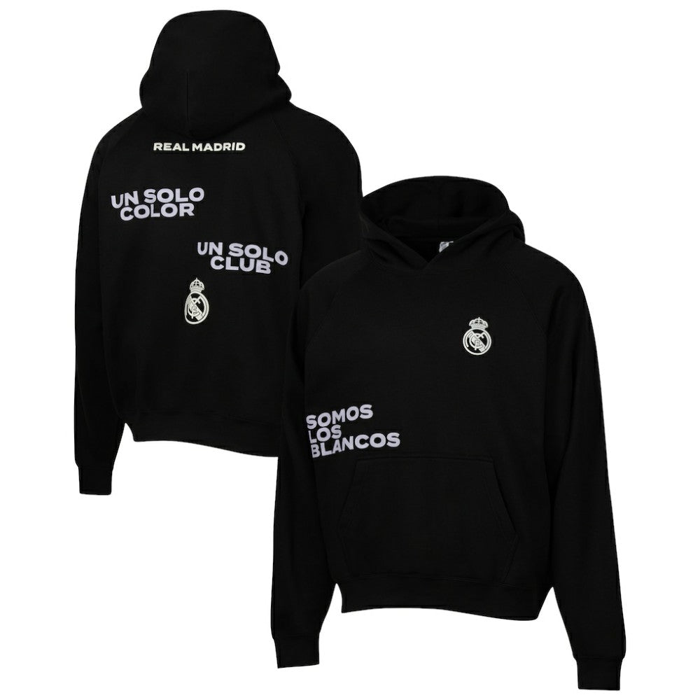 Real Madrid Sport Design Sweden Overtime Oversized Raglan Hoodie Discount - Black