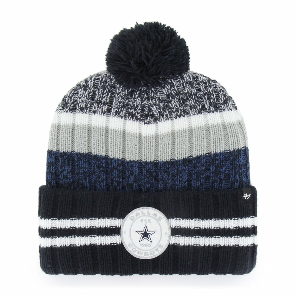 Dallas Cowboys '47 Quiver Cuffed Pom Knit Hat - Navy on sale