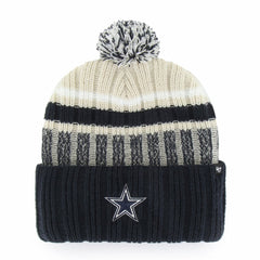 Dallas Cowboys '47 Long Range Cuffed Knit Hat with Pom - Navy sale