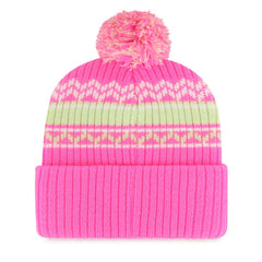 Dallas Cowboys '47 Girls Youth Polar Vortex Cuffed Knit Hat with Pom - Pink discount