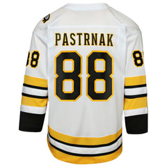 David Pastrnak Boston Bruins Youth Home Replica Player Jersey - White Jerseys