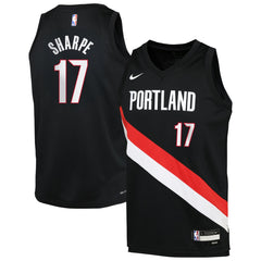 Shaedon Sharpe Portland Trail Blazers Youth Icon Edition Swingman Jersey - Black cheap
