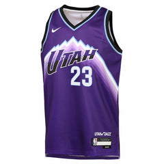Lauri Markkanen Utah Jazz Youth Icon Edition Swingman Jersey - Purple outlet