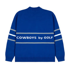 Dallas Cowboys GOLF WANG Jacquard Pullover Sweater - Blue on sale