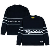 Las Vegas Raiders GOLF WANG Jacquard Pullover Sweater - Black discount
