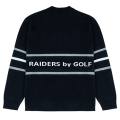 Las Vegas Raiders GOLF WANG Jacquard Pullover Sweater - Black discount