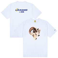 Los Angeles Rams GOLF WANG Cutout T-Shirt - White discount