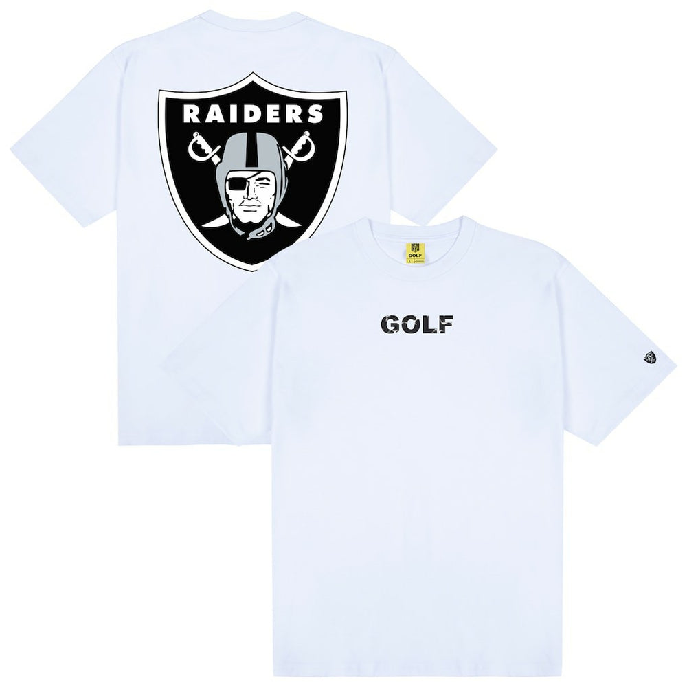 Las Vegas Raiders GOLF WANG Motto T-Shirt - White on sale