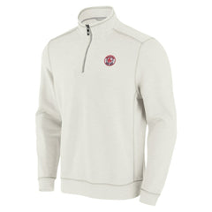 Boston Red Sox Tommy Bahama Sport Tobago Bay Tri-Blend Half-Zip Sweatshirt Cream