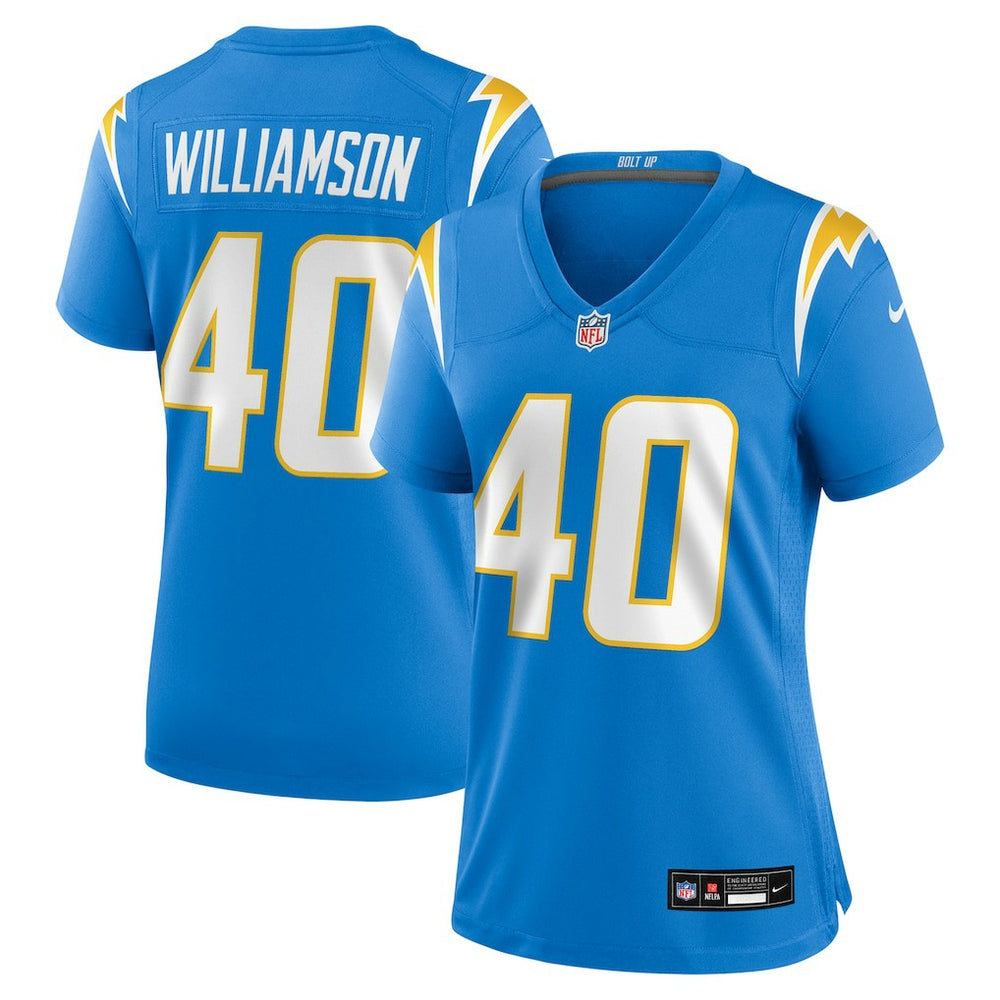 Kendall Williamson Los Angeles Chargers Women's Team Game Jersey - Powder Blue discount