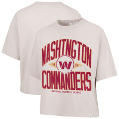 Washington Commanders '47 Women's Cropped Windthrow Ravine T-Shirt - Natural discount