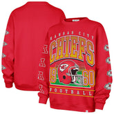 Kansas City Chiefs '47 Women's Go Big Oversized Pullover Sweatshirt - Red sale