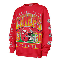 Kansas City Chiefs '47 Women's Go Big Oversized Pullover Sweatshirt - Red sale