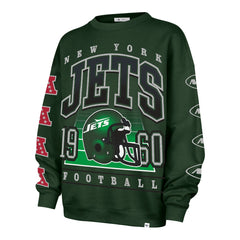 New York Jets '47 Women's Go Big Oversized Pullover Sweatshirt - Green discount