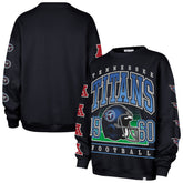 Tennessee Titans '47 Women's Go Big Oversized Pullover Sweatshirt - Navy cheap