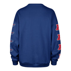 Buffalo Bills '47 Women's Go Big Oversized Pullover Sweatshirt - Royal outlet