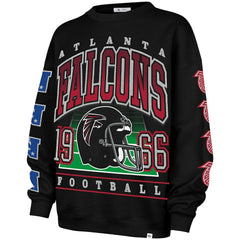 Atlanta Falcons '47 Women's Go Big Oversized Pullover Sweatshirt - Black discount