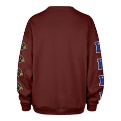 Arizona Cardinals '47 Women's Go Big Oversized Pullover Sweatshirt - Cardinal discount