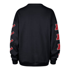 Houston Texans '47 Women's Go Big Oversized Pullover Sweatshirt - Navy sale