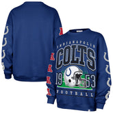 Indianapolis Colts '47 Women's Go Big Oversized Pullover Sweatshirt - Royal outlet