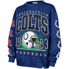Indianapolis Colts '47 Women's Go Big Oversized Pullover Sweatshirt - Royal outlet