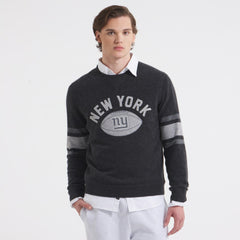 New York Giants x Todd Snyder Cashmere Crew Sweatshirt - Heather Charcoal on sale