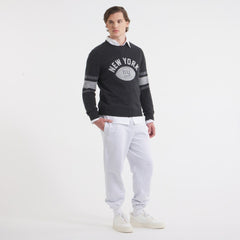 New York Giants x Todd Snyder Cashmere Crew Sweatshirt - Heather Charcoal on sale