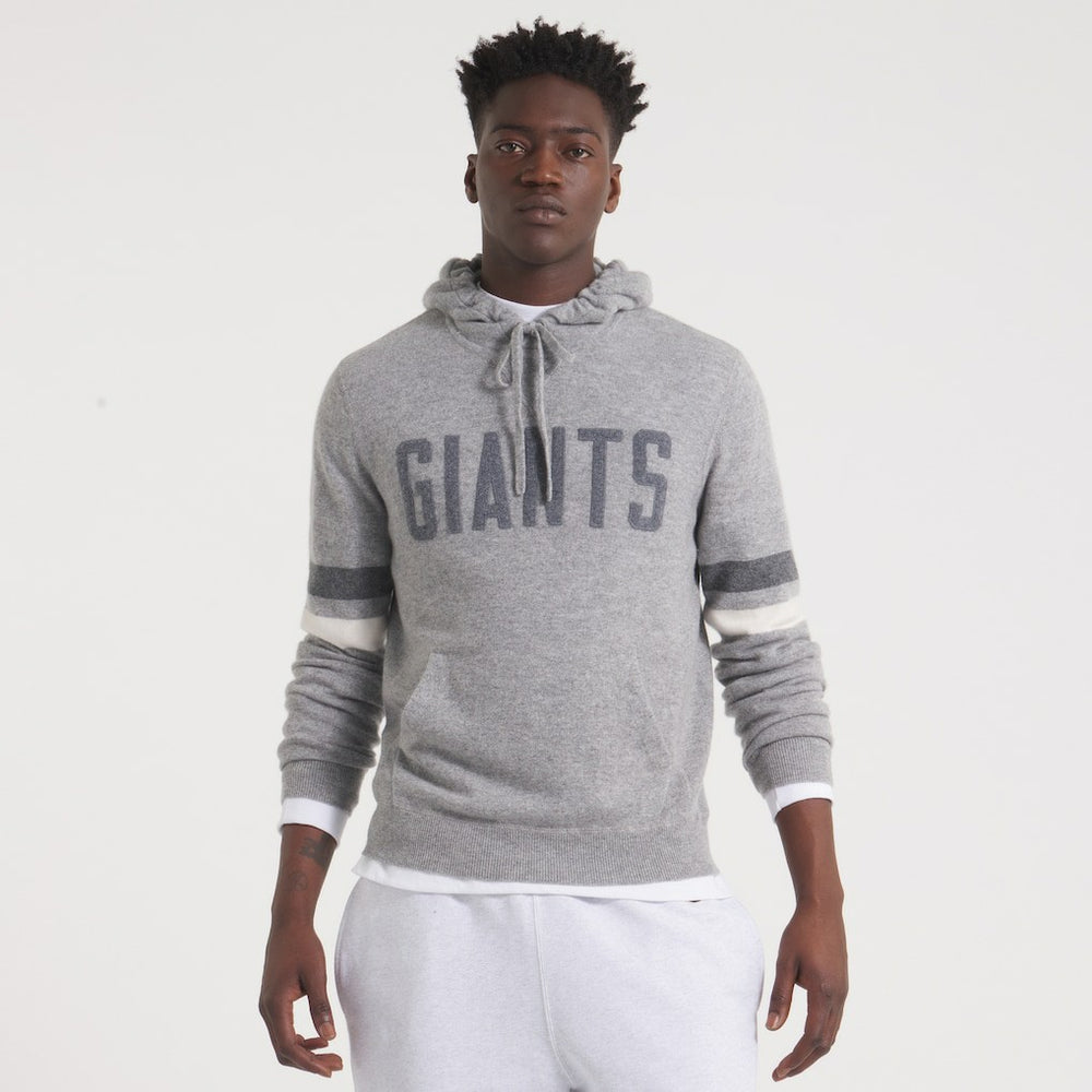 New York Giants x Todd Snyder Cashmere Hoodie Sweater - Heather Charcoal outlet