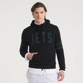 New York Jets x Todd Snyder Cashmere Hoodie Sweater - Heather Black discount