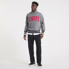 Kansas City Chiefs x Todd Snyder Relaxed Canadian Fleece Turtleneck - Heather Gray cheap