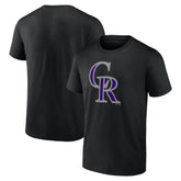 Colorado Rockies Profile Big & Tall Primary Logo T-Shirt Black