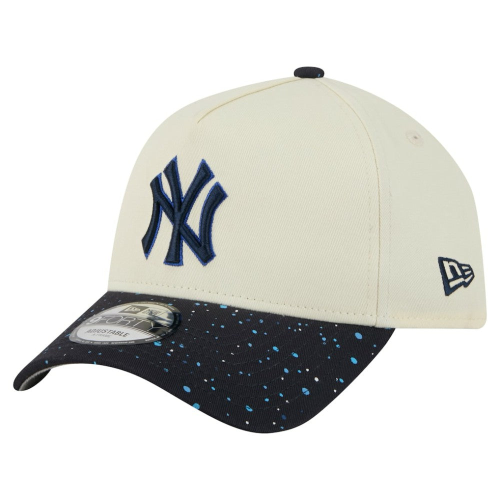 New York Yankees Speckle A-Frame 9FORTY Adjustable Hat Cream