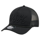 Washington Nationals City Initial 9FORTY A-Frame M-Crown Adjustable Trucker Hat Black