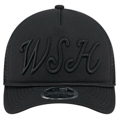 Washington Nationals City Initial 9FORTY A-Frame M-Crown Adjustable Trucker Hat Black
