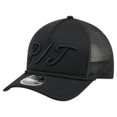 Pittsburgh Pirates City Initial 9FORTY A-Frame M-Crown Adjustable Trucker Hat Black
