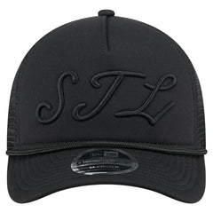St. Louis Cardinals City Initial 9FORTY A-Frame M-Crown Adjustable Trucker Hat Black