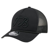 Tampa Bay Rays City Initial 9FORTY A-Frame M-Crown Adjustable Trucker Hat Black