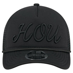 Houston Astros City Initial 9FORTY A-Frame M-Crown Adjustable Trucker Hat Black