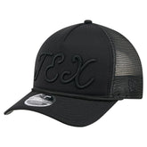 Texas Rangers City Initial 9FORTY A-Frame M-Crown Adjustable Trucker Hat Black