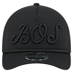 Boston Red Sox City Initial 9FORTY A-Frame M-Crown Adjustable Trucker Hat Black