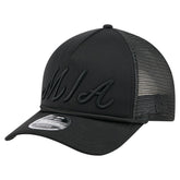 Miami Marlins City Initial 9FORTY A-Frame M-Crown Adjustable Trucker Hat Black