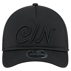 Cincinnati Reds City Initial 9FORTY A-Frame M-Crown Adjustable Trucker Hat Black
