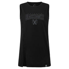 Chicago Blackhawks Levelwear Women's Influx Darkmoon Tank Top - Black Tank Top