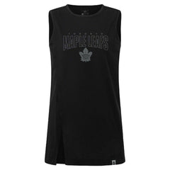 Toronto Maple Leafs Levelwear Women's Influx Darkmoon Tank Top - Black Tank Top