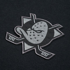 Anaheim Ducks Levelwear Women's Waterfall Nightfall Pullover Hoodie - Black Hoodies
