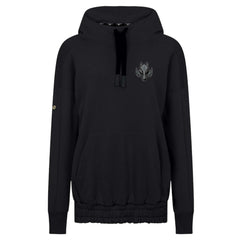 Calgary Flames Levelwear Women's Waterfall Nightfall Pullover Hoodie - Black Hoodies