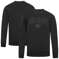 Columbus Blue Jackets Levelwear Zane Darkmoon Pullover Sweatshirt - Black Sweatshirts