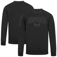 Washington Capitals Levelwear Zane Darkmoon Pullover Sweatshirt - Black Sweatshirts