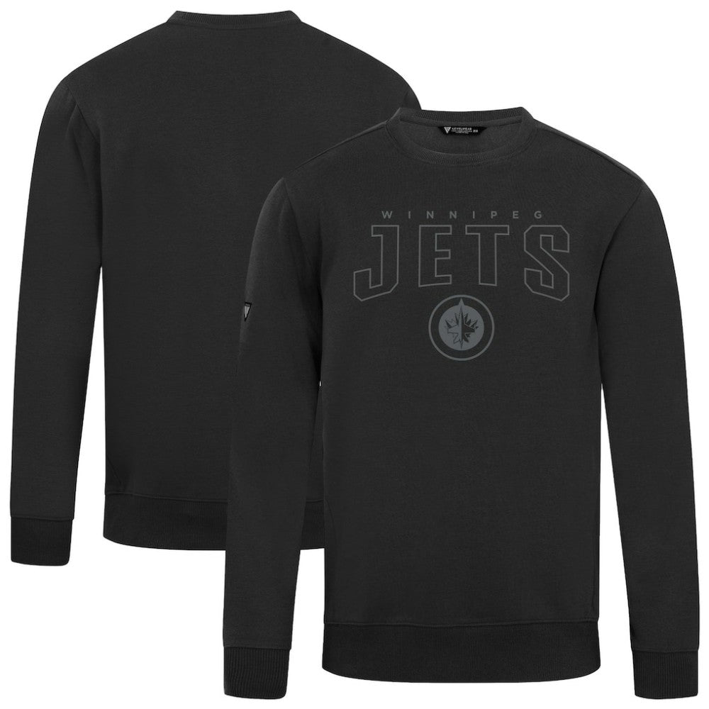 Winnipeg Jets Levelwear Zane Darkmoon Pullover Sweatshirt - Black Sweatshirts